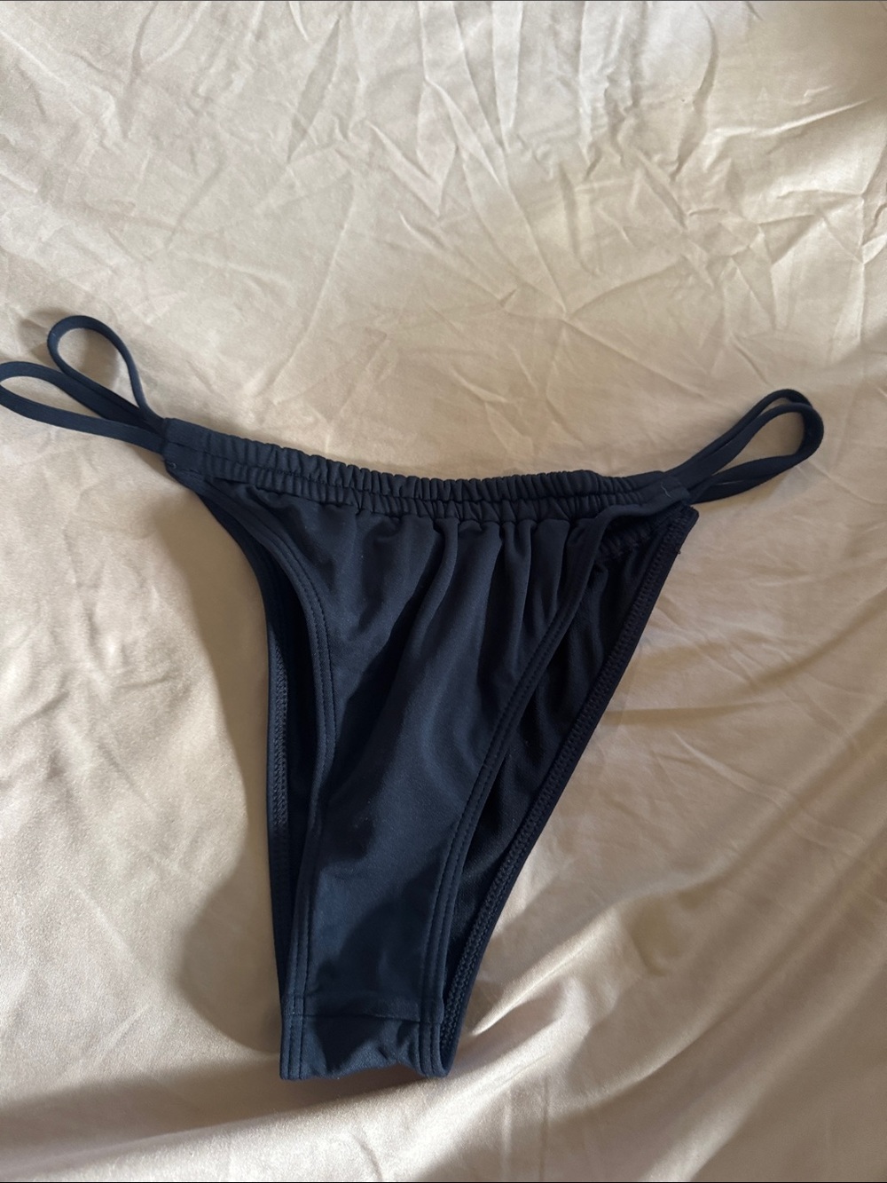 Roxy Dark Blue Double-Strap Bikini Bottom